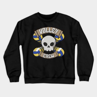 Volleyball crew Jolly Roger pirate flag Crewneck Sweatshirt